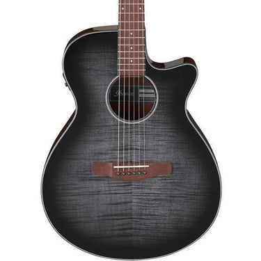 Guitarra Ibanez Electroacustica Aeg70 Tch Negro Transparente Sombreado
